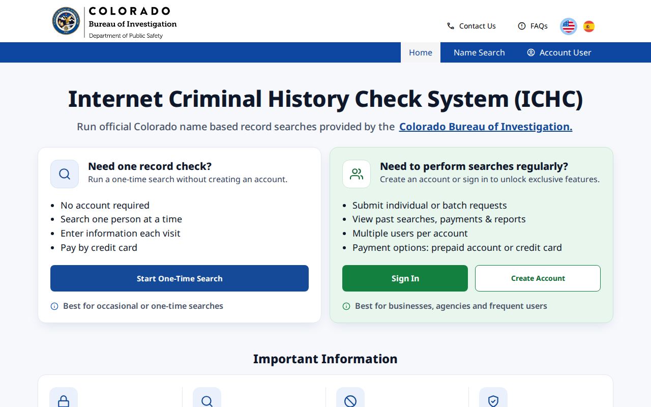 Summit County criminal court records CBI records check portal